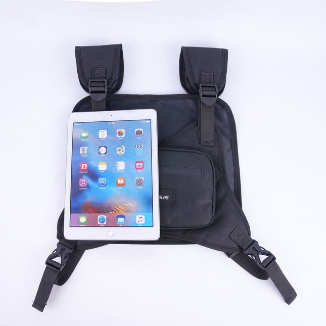 Cross-Border New Workwear Tactical Bag Trendy Street Chest Bag Sports Fashion Solid Color Vest Running Sports Bag Wholesale