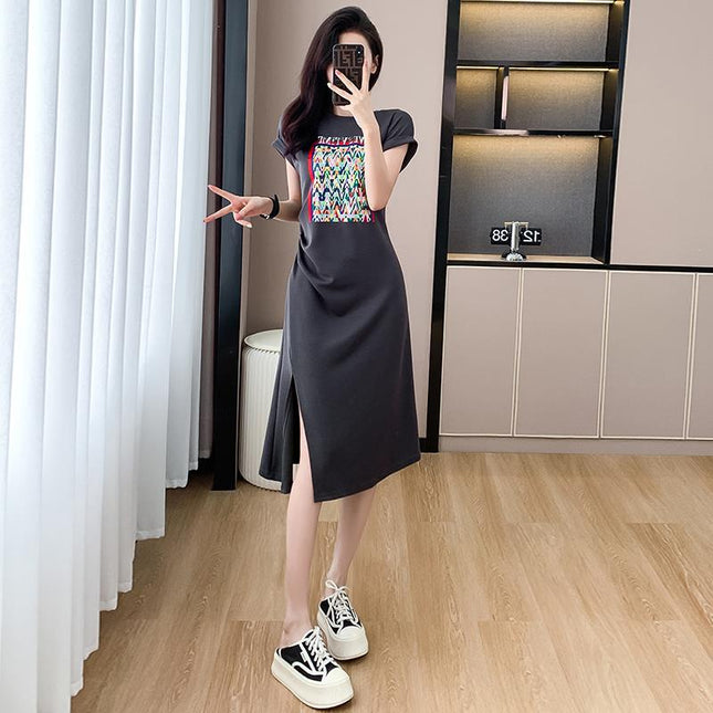 2026 Summer New Style Light Luxury Retro Hong Kong Style Pleated Design Slimming Dress for Women