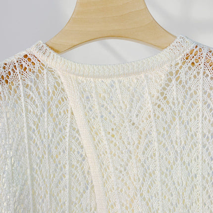 Cool Sense Lazy Style Stacked-up Blouse Knitted Vestigial Skirt Back Split Long Dress Korean Style Outer Skirt