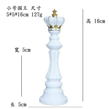 Creative home decoration chess resin decoration window home decoration black white chess ornaments