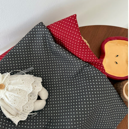 Cotton 21-Count Twill Digital Direct Printing Fabric Korean Polka Dot Small Clear Floral Cloth Pants Bag DIY