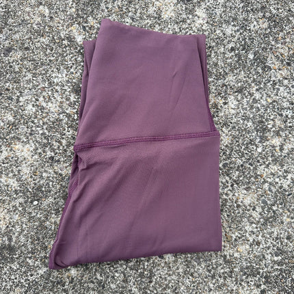 Cross-Border Hot Selling Solid Color Women's High-Waisted Tight Leggings Soft Stretch Peach Butt Yoga Pants with Back Waist Pockets