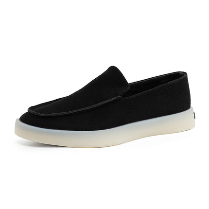 Slip-On Lazy Sneakers for Men, Jelly Rubber Trendy Sports Versatile Casual Niche Loafers Men's Shoes X517