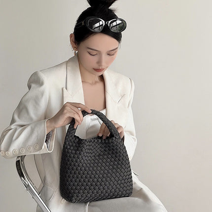 Nylon Cloth Woven Bag Cross-border Wind Diving Material Bag Large Capacity Portable Vegetable Basket Bag Chain Crossbody Bag