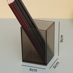 Transparent gray pen holder 1 grid [single carton packaging]