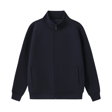 Spring and Autumn Stand Collar Zipper Sweatshirt with Logo Embroidery, Direct Printing, Silk Screen Printing, Heat Transfer Class Uniform, Workwear Cardigan Jacket