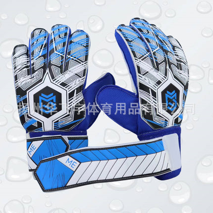 Football goalkeeper gloves children's adult training game thickened latex wear-resistant fingerguard manufacturers supply