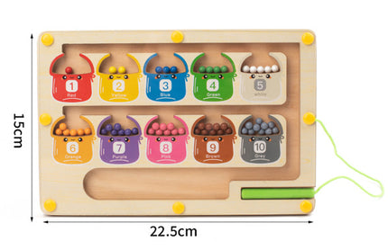 Wooden Children's Ice Cream Dinosaur Intelligence Magnetic Absorption Maze Space Logical Thinking Holding Pen Early Education Educational Wooden Toys