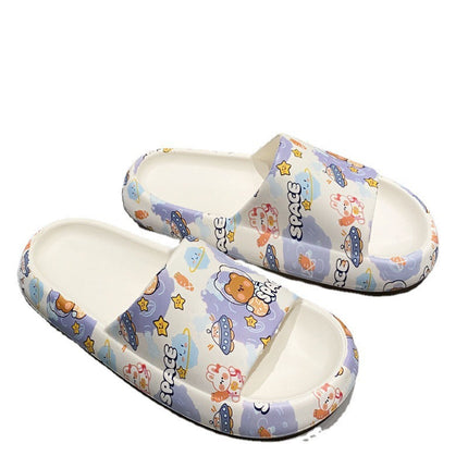 Southeast Asia Cross-Border Special Supply Side Bear Slippers for Women Summer Home Bathroom Non-Slip Slippers for Couples Slippers for Women