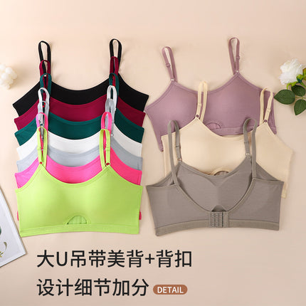 Cross-border Simple Casual Women's Underwear suit Breathable Comfortable Sling Beautiful Back Sports Women's Bra Underwear suit