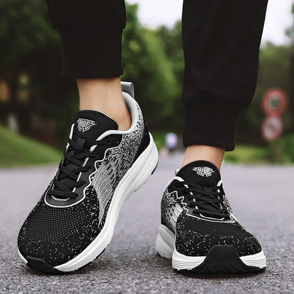 Large Size Wide-Foot Shoes, Autum Lightweight Soft-Soled Anti-Odor Loose Non-Squeezing Wide-Last Shoes for Men and Women, Versatile Sports Mesh Shoes