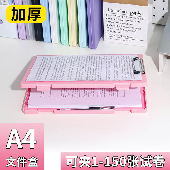 A4 folder student writing pad paper data storage box multi-functional office file storage box