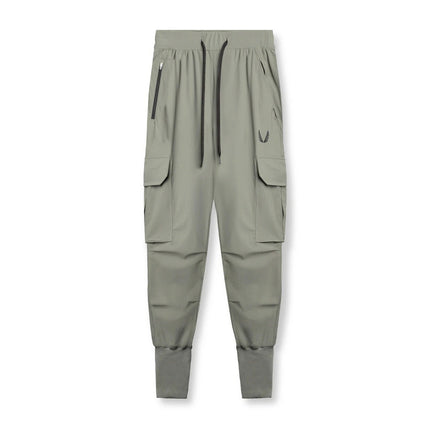 Summer Ice Silk Men's Long Pants, Thin Quick-Dry Pants, Loose Versatile Sports Pants, Breathable Casual Fashion Pants for Men
