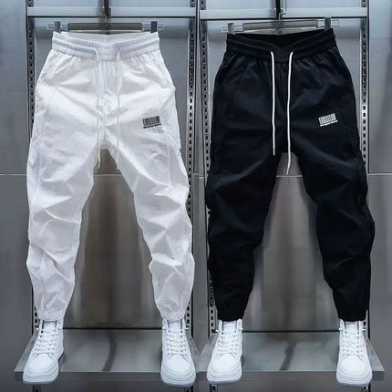 Duffy Shuai Chao Brand Pants Men's Spring and Autumn New Quick-drying Pants Loose Embroidered Leggings Casual Sports Leggings Men's Leggings