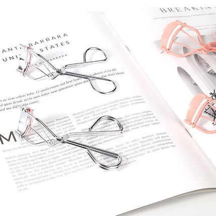 Eyelash Curler with Comb, Natural Curling Eyelashes Auxiliary Tool, Portable Partial Wide-Angle Sunflower Eyelash Curler