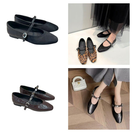 French-Style Chunky Heel Mary Jane Shoes 2025 New Genuine Leather Chanel-Style Women's Shoes with a Single Strap for All Seasons