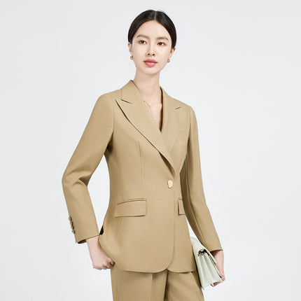 Professional Suit Fashionable 2025 New Classy Western Style Goddess Style Commuter Suit Fruit Green Jacket for Women