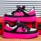 White, black and rose red color base / 38