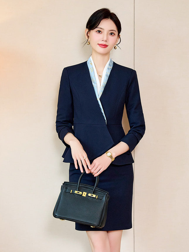 Case Field Customer Service Professional Suit suit Women's Spring and Autumn Temperament High-end Club Tooling Hotel Reception Work Clothes