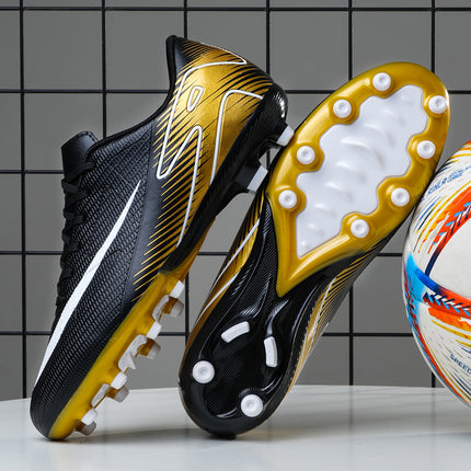 Cross-border foreign trade football shoes men's broken nails primary school students teenagers mandarin duck couple artificial grass spikes training wholesale
