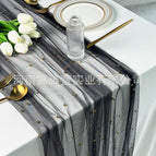 A15 black gauze gold beads / 150*300CM
