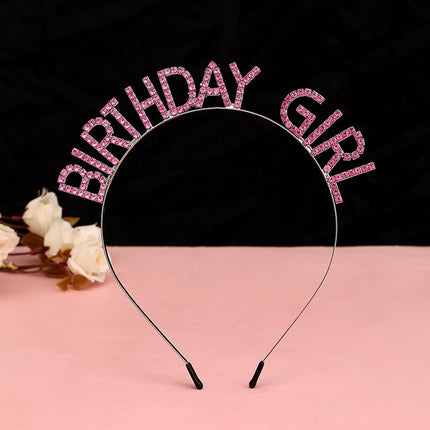 European and American Hair Bundles, Birthday Party Headbands, Happy Birthday, Fast and High-End Accessible Luxury Hair Accessories