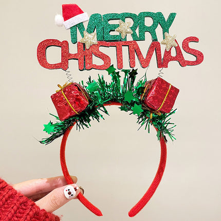 Christmas Antler Headband Holiday Costume Headband Cartoon Hairband for Women 2026 New Children's Hairpin Hair Accessory Gift