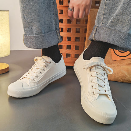 Spring and Autumn New Casual Casual Canvas Shoes for Men and Women, Easiest for Match Sneakers, Trbottomy Soft Sole Lightweight Cloth Shoes - Clear