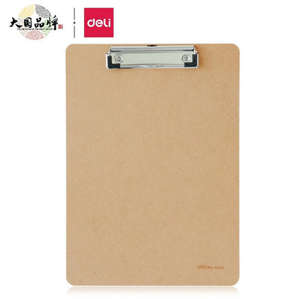 Deli 9226 Writing Board Clip A4 Folder Butterfly Clip Wooden Writing Clip Board Writing Pad Drop Shipping