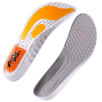 Sports Insoles for Men, Sweat-Absorbent, Breathable, Soft, High-Elastic, Cushioning, Deodorant, Long-Term Standing, Non-Tiring Air Cushion, Shock-Absorbing, Military Training Special