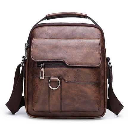 Men's Shoulder Bag Portable Foreign Trade 2025 New Fashionable Crossbody Bag Casual Outdoor Southeast Asian Cross-border Shoulder Bag Men's Bag
