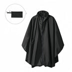 Zipper cloak style-black