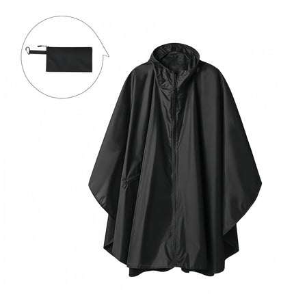 Amazon Fashion Cloak Raincoat Adult Men and Women Zipper Cloak Raincoat Poncho Backpack Cycling Outdoor Camping