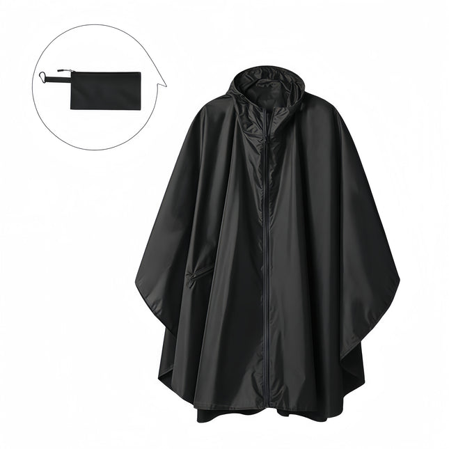Amazon Fashion Cloak Raincoat Adult Men and Women Zipper Cloak Raincoat Poncho Backpack Cycling Outdoor Camping