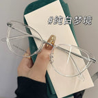 Transparent silver [no discoloration] / 0 degree anti-blue light [no degree]