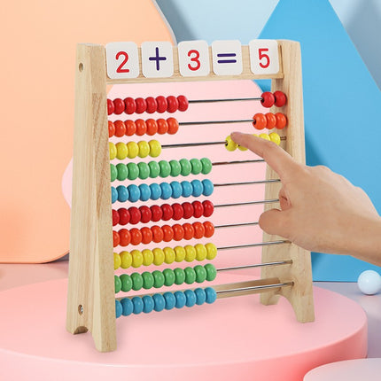 Children's Computing Rack Abacus Learning Mathematics Addition and Subtraction Mathematics Teaching Aware Artifact First Grade Beads Kindergarten Enlightenment