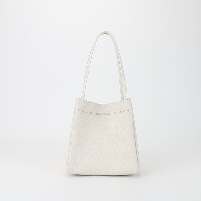 Factory wholesale New Korean version of leather small square bag Joker sheepskin bucket bag niche fashion underarm portable women's bag