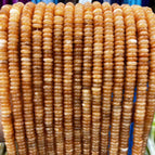 2x6mm (about 150 pieces) / Orange jade