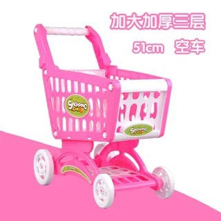 Wholesale Children's Shopping Cart Toy Baby Fruit Supermarket Trolley Boys' Girls Simulation Play-house Big Kitchen