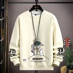 Round neck sweatshirt space apricot / (s size) weight 70-85