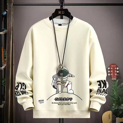 Teenagers Spring and Autumn Round Neck Sweat Boys 12-15 Years Old Middle School Students 13 Long Sleeve T-Shirt 14 Big Children Clothes