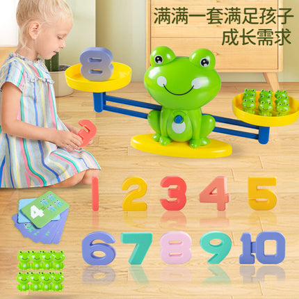 Balance frog toy digital balance kindergarten science and education addition and subtraction thinking training game mathematics enlightenment tremolo