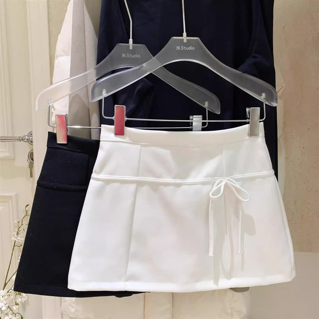 Trendy Niche Spring/Summer Bow Clearance Pencil Skirt 2025 A-Line Midi Skirt
