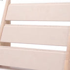 Solid wood 51 slot three-layer necklace rack creamy-white chicken skin Velvet / 30.5X14X34