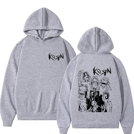 Limited Rock Band Korn Hoodie Men Women's Gothic Vintage Hoodie