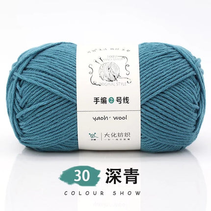 Doll hand-knitted No. 2 handmade wool woven scarf HAT medium thick coat stick needle DIY6 strand wool wholesale