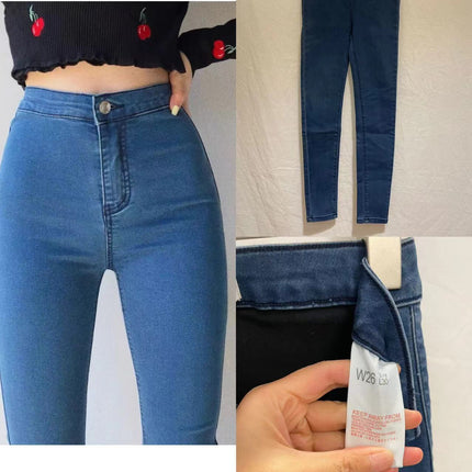 [Pants-Clearance No Return and Exchange] high quality Simple All-Match Casual Pants Women's Super Slim Jeans