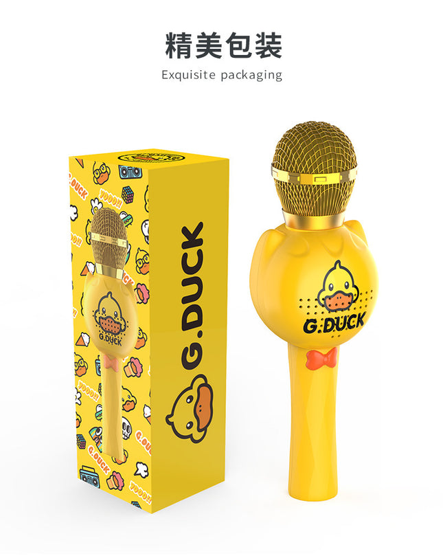 Children's singing host practice eloquence small microphone wireless Bluetooth integrated audio karaoke family KTV toys