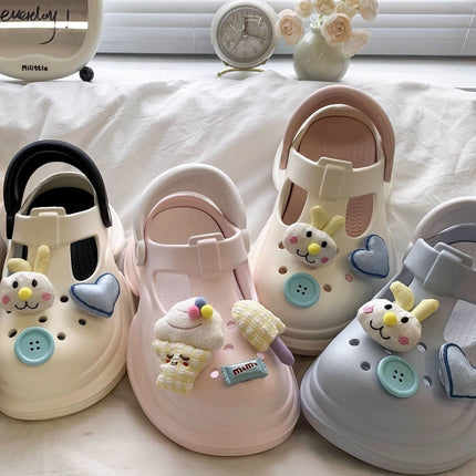 2026 Stylish Summer Women's Clogs, Slip-On Sandals with Height Increase, Super Cute, Casual, Soft-Soled, Comfortable, Lightweight