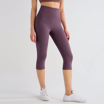 Runa Pulse Brushed Non-Stick Yoga Pants Women's Moisture-Absorbent Running and Cycling Fitness Sports Tight Cropped Pants